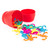 colorful monkeys spilling out of the red barrel