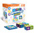 Game box, example challenge cards and a set of pattern blocks