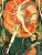 Puzzle image, abstract art featuring a ballerina and a hooded skeletal figure