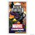 Front of packaging featuring black panther in a purple cloak