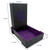 Dice Tray  black with purple dragon set together with measurements