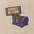 Sticker, art depicting a treasure chest with many eyes and a sign reading "Definitely Not a Mimic"