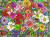 bright flower design