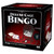 red and black packaging with bingo cage