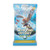 the cards packaging light sky blue with a red haired winged character