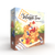 front of the game box with a stack of square waffles topped in fruit, whip and syrup