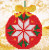 Diamond art depicting a festively designed bauble ornament