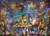 puzzle image, a blue dragon surrounded by a magical library