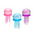 A collection of 3 Jellyfish-shaped NeeDoh sensory squish toys in a variety of colors