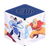 white and blue cube with avatar characters