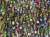 Puzzle image, depicting canoes full of produce from above