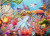 Art depicting an octopus in a coral reef