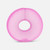 a pink donut shaped squishy