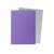 Both sides of the sleeve shown, one purple, one silver