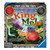 King Me front of game box featuring flying checker like pieces across a grid of different landscapes 