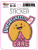 Sticker depicting a fortune cookie with a happy face and the words "Unfortunately I do not care"
