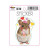 Sticker image, depicting a hamster in a pink cowboy hat