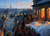Paris Balcony puzzle image featuring a candlelit dining table on a balcony overlooking Paris