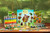 game box surround by game components include hex with many zoo animals