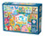 front of the puzzle box featuring a blue border