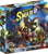 Smash Up front cover chaotic overlapping of TRex, drones, Ninja, gnomes, Aliens, wizards all raging