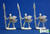 Image of Reaper's "Skeletal Spearmen" set of 3 plastic miniatures