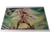 Enchanted Valkyrie with white wings and a red magic sword Playmat