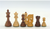 Kikkerwood Russian Knight Chessmen with Opposite Tops, 3.75" King, dark and light  natural wood 7 various pieces