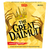 Great Dalmuti: Dungeons & Dragons, front of packaging, golden with a crown and long fingered hands 