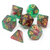 Elfs Dream Dice Set (green and red dice with yellow numbers) 