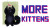 Laser Kittens: More Kittens featuring a black cat reaching for a feather 