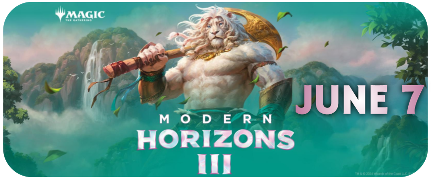 Magic the Gathering Modern Horizons 3 Key Art, featuring the planeswalker Ajani