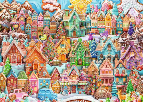 Christmas Cookie Village 1000pc - Board Game Barrister