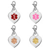 Personalized Engraved Heart Charm with Lobster Clasp