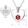 Heart Medical ID Necklace
