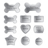 Deep Laser Engraved Pet ID Tag -Bone, Round, Heart, Dog Tag, Star, Rectangle
