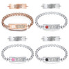 Rect Classic Elegant Rolo Medical ID Bracelet