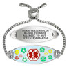 Divoti Custom Engraved Easy-On Medical Alert Bracelet  Palette Tag