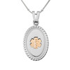 Gold /Silver Premier Disc Tag  Medical ID Necklace