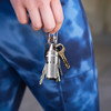 CNC-Machined Stainless Steel Waterproof Clip-On Pill Fob Keychain