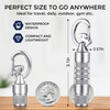 Waterproof Emergency Pill Fob | CNC Machined Stainless Steel Keychain Holder for Nitro & Aspirin