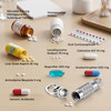 Waterproof Emergency Pill Fob | CNC Machined Stainless Steel Keychain Holder for Nitro & Aspirin