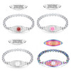 Lovely Filigree Elegant Rolo Medical ID Bracelet