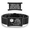 Divoti Easy-to-Wear Custom Engraved Adjustable Medical Alert ID Bracelets for Men and Women — Style / Size