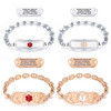 PVD Rose Gold Signature Medical  ID Bracelet