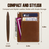 Personalized Bi-fold Crazy Horse Leather Wallet for Men