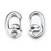 Double Locking Carabiner Clips with Anti-Misopening Design - 1.75'' Cold Forged Stainless Steel Carabiner Keychains for Outdoor Camping, Key Ring Clips