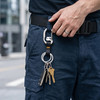 Dual Locking Carabiner Key Leash with Double Key Rings