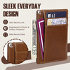 Genuine Leather Wallet for Men – RFID Blocking, 7 Card Slots, Minimalist Front Pocket Design – Perfect Gift for Him