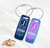 Durable and Visible Medical Alert Luggage Bag Tag for Couples - Set of 2 for Wedding, Engagement, or Honeymoon